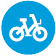 Cycling Route Zoom Out Icon