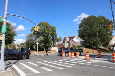 Construction underway on Kissena Park Corridor project.