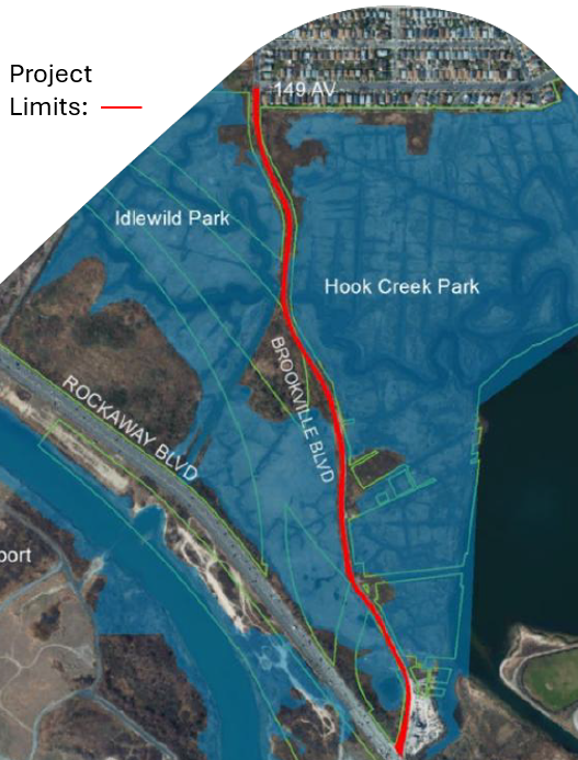 Brookville Boulevard Project Limits