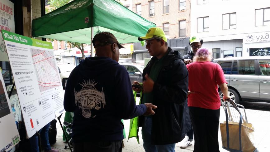 Street Ambassadors speak with shoppers of Super Foodtown