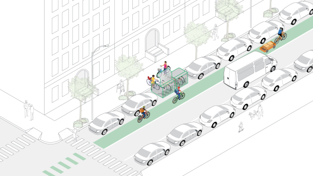 Example of Secure Bike Parking Category 1